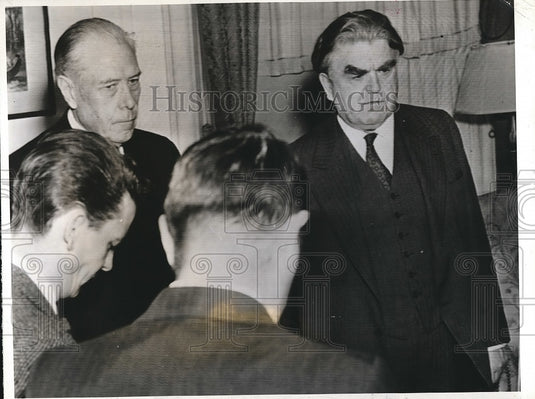 1941 Press Photo Myron G. Taylor John Lewis Press Conference - nea73499 - Historic Images