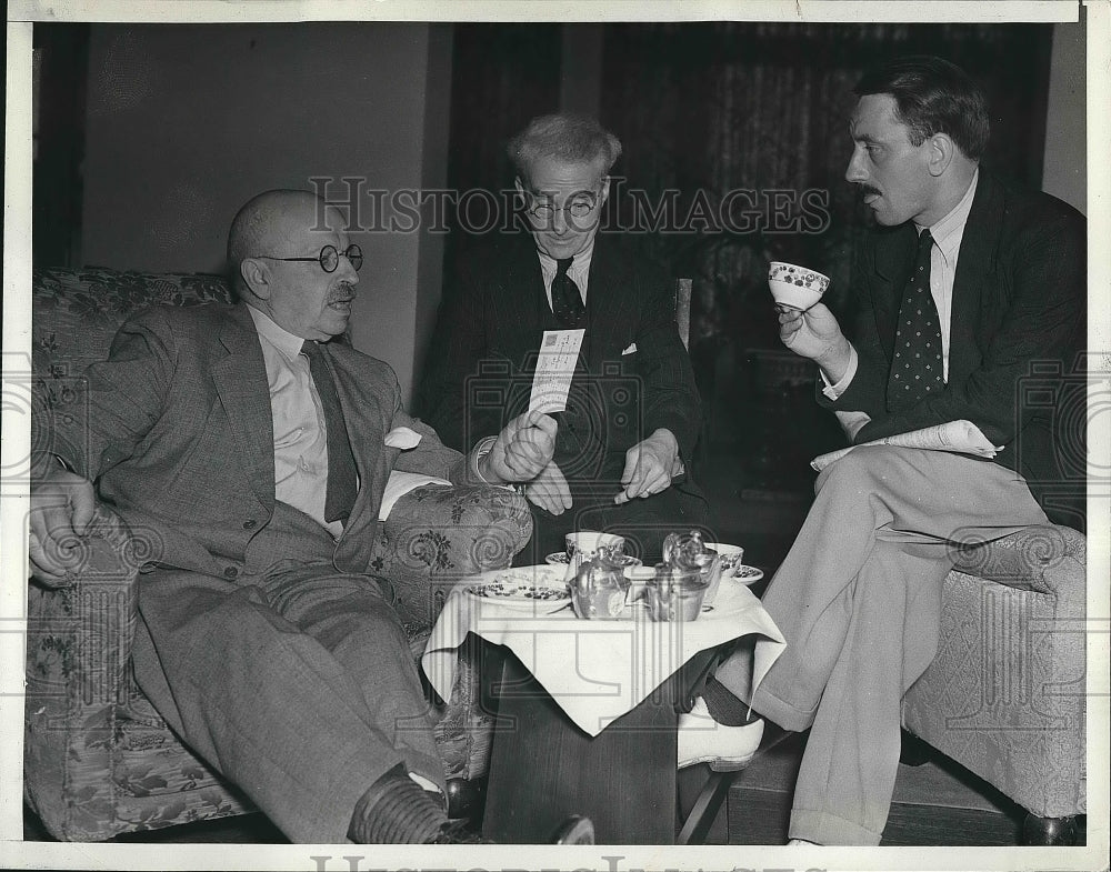 1939 Press Photo Pasadena, Calif, CountA Moltke, Wm Rowells, Tod sloan - Historic Images