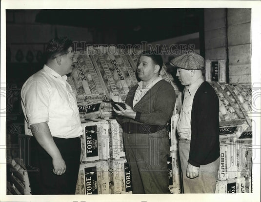 1941 Press Photo Albert Rusnaczyk, Harry Weitz, Leo Shaw of Siebold Bros. - Historic Images