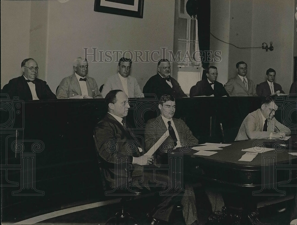 1921 Press Photo Eugene Meyers of War Finance Corporation Testifying on Bill - Historic Images