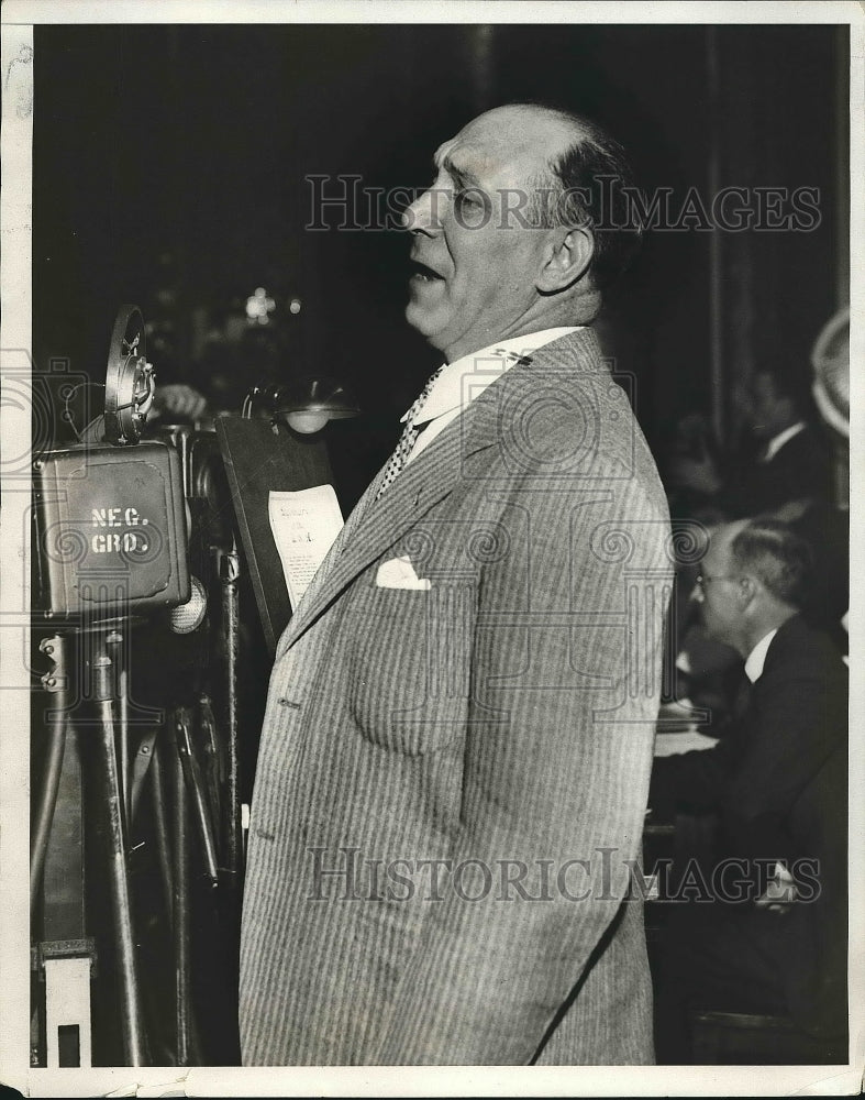 1931 Press Photo Harry Philwin at the American Legion Convention, Masonic Temple - Historic Images