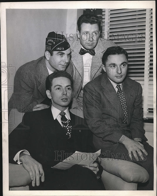 1946 Press Photo American Legion, Marion Hargrove, J. Gray, A. O'Connell - Historic Images