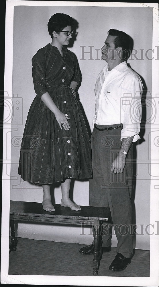 1957 Press Photo Jericho Brown, Gail Gianasi - nea73918 - Historic Images
