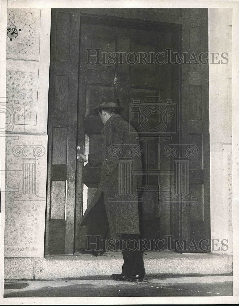 1937 Press Photo back entrance to United Mine Workers Union in Washington DC - Historic Images