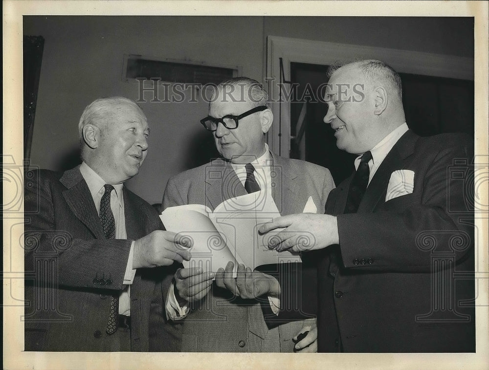 1955 John Hollister, Edward Hebert, Neil MacNeil  - Historic Images