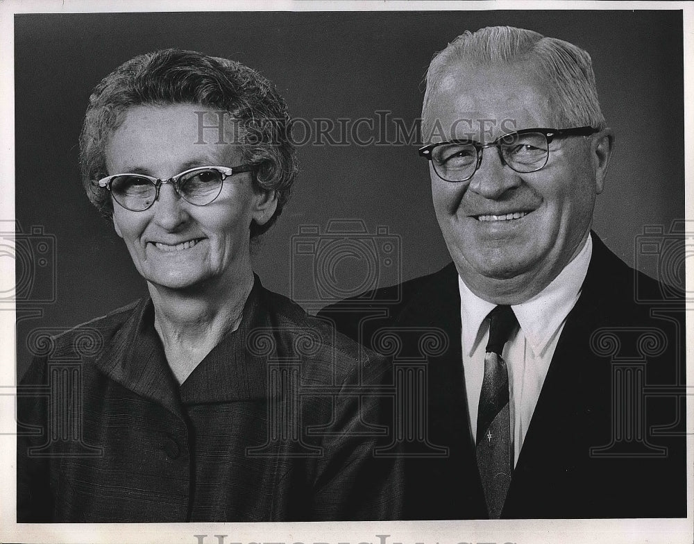 1967 Press Photo Mr. and Mrs. Steve Bodnar on their Golden Anniversary - Historic Images