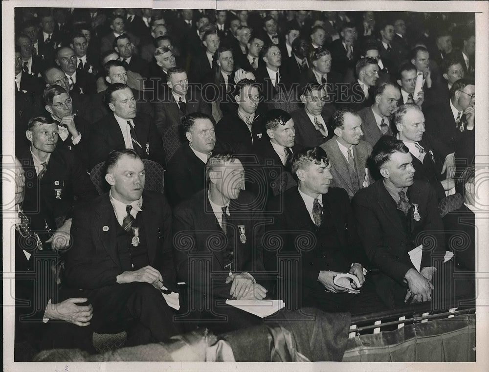 1936 Press Photo American Federation of Labor Convention, United Mine Workers - Historic Images