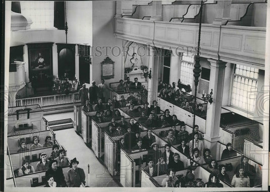 1954 Press Photo Old North Church Memorial Junior High school Change - nea74050 - Historic Images