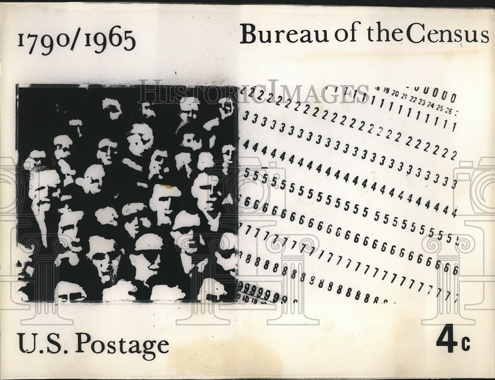 1965 Postmaster Gen. John A. Grounouski announced the design of a - Historic Images