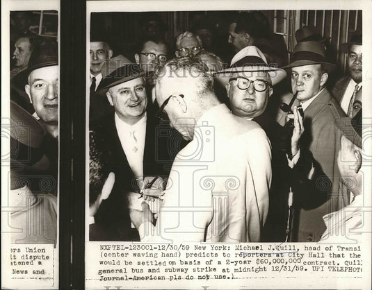 1959 President of Transport Workers Union Michael Quill  - Historic Images