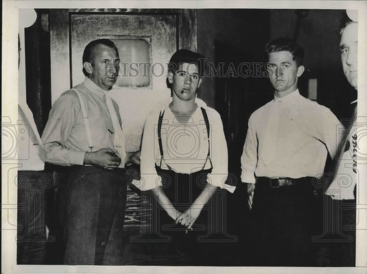 1935 Press Photo Charles Pallina Charges with Murder - Historic Images