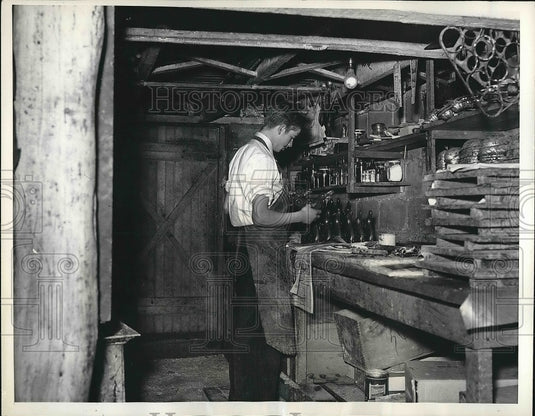 1937 Russell Magnussen Candy Kitchen in Home  - Historic Images