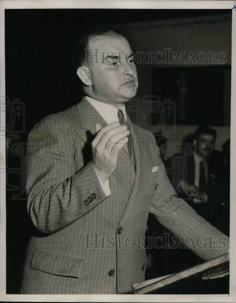 1938 Press Photo City Councilman Michael Quill at convention - nea74148 - Historic Images