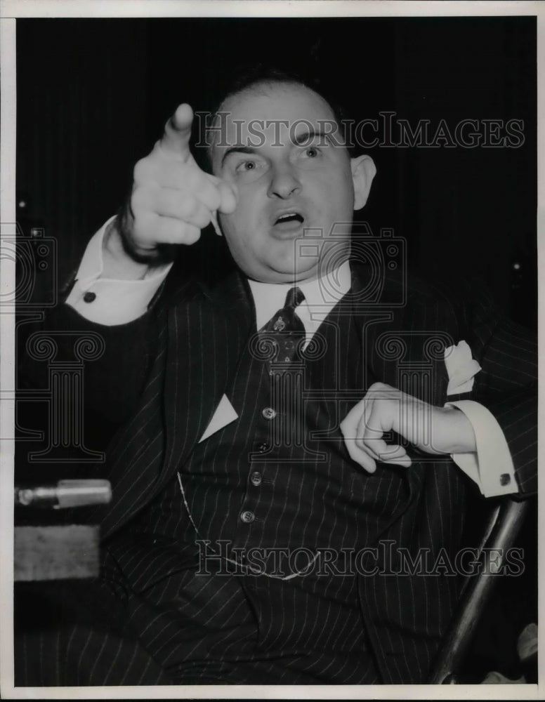 1940 Michael Quill Oresident of the CIO Transport Workers - Historic Images