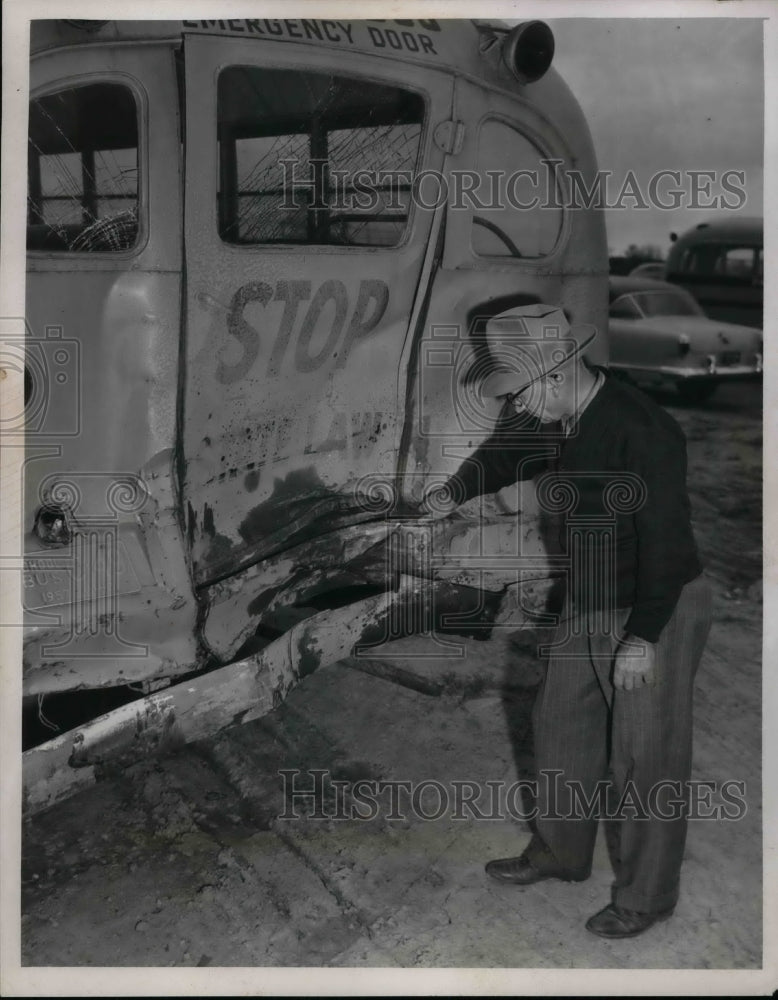 1957 Press Photo Fred Geiss supervisor of transportation - nea74158 - Historic Images