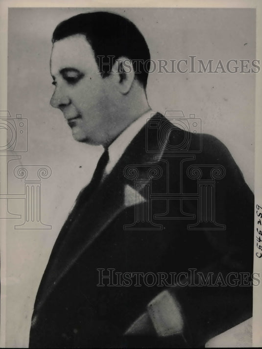 1940 Press Photo William R.Johnson, Leader of Chicago Gambling on trial. - Historic Images
