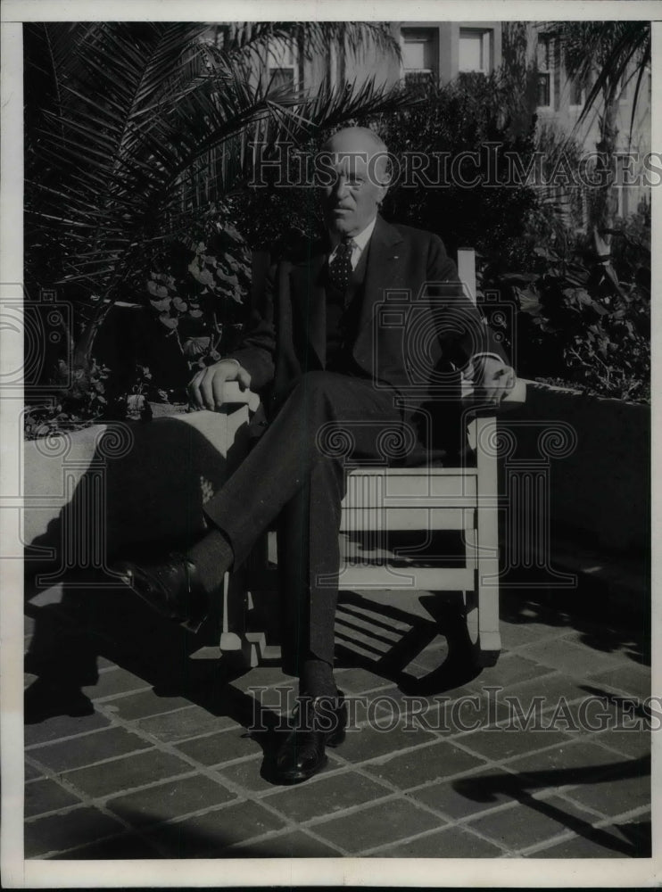 1931 Press Photo Gen W.W. Atterbury, prsident of Penn. RR - Historic Images