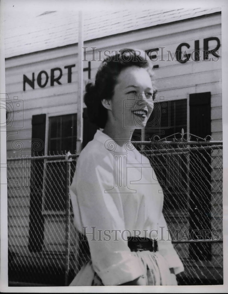 1958 Press Photo Alona Qualls, Northside Girls Club of Wichita Falls, Tx - Historic Images