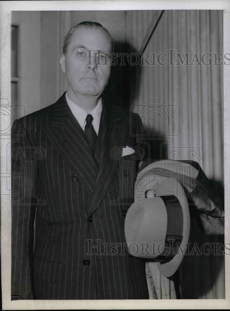 1943 Press Photo Edwin C. Wilson, former US Amb. to Panama - nea74397 - Historic Images