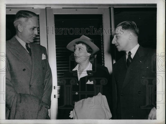 1943 Press Photo Senora Anesia Pinheiro Machado Leading Woman Flyer Of Brazil-Historic Images