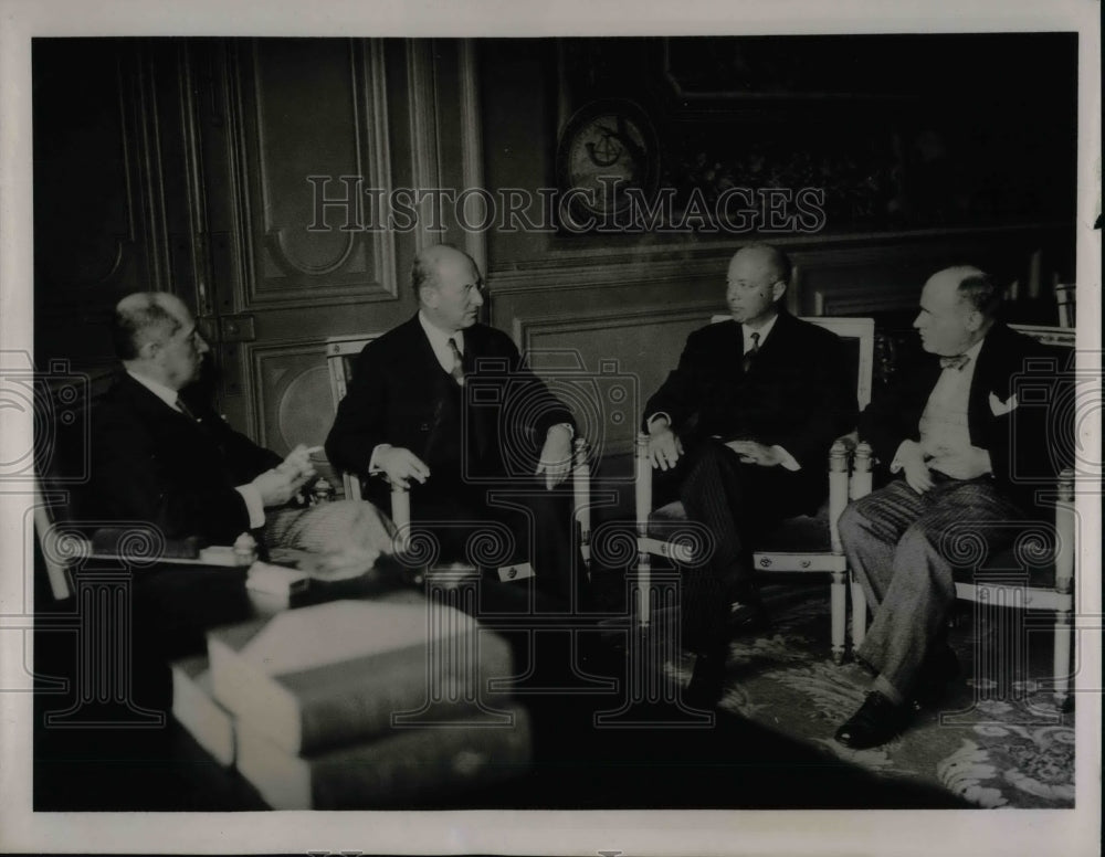 1938 US Tres, Sec. H Morgenthau Jr, P Marchandeau,WBullitt,Rueff - Historic Images