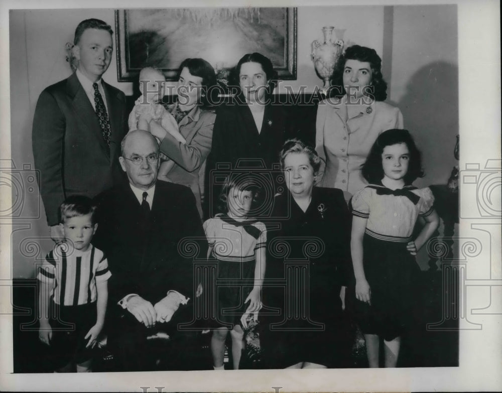 1949 Family of Francis P. Matthews as hes nominated as Sec of Navy - Historic Images