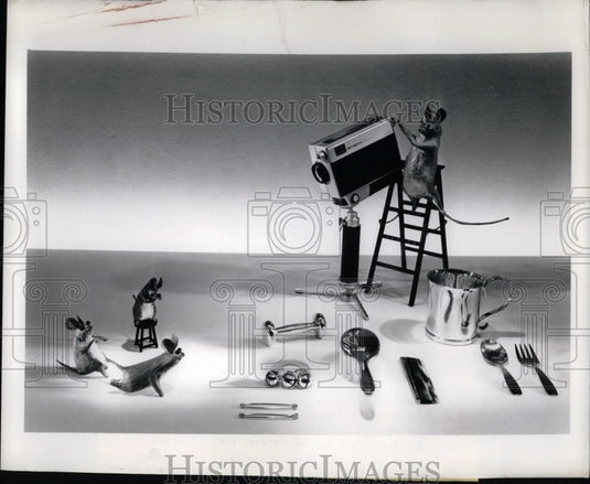 1970 Press Photo Silver baby jewelry peices - nea74524 - Historic Images