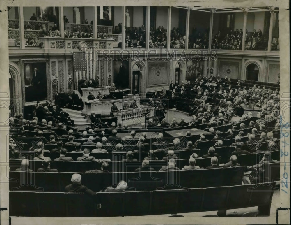 1945 House chamber of the US Congress at State Address  - Historic Images