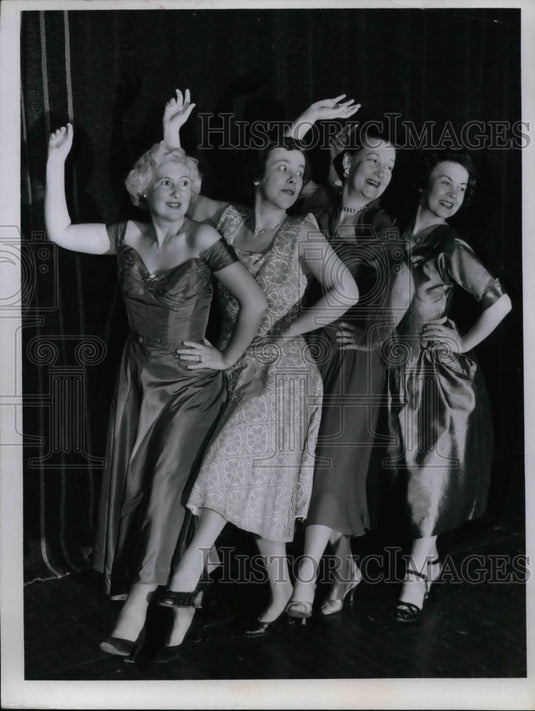 1958 Press Photo Mrs. Ralph Besse Mrs. Rufus Dag Mrs. Eubert Tdogart Mrs Richard - Historic Images