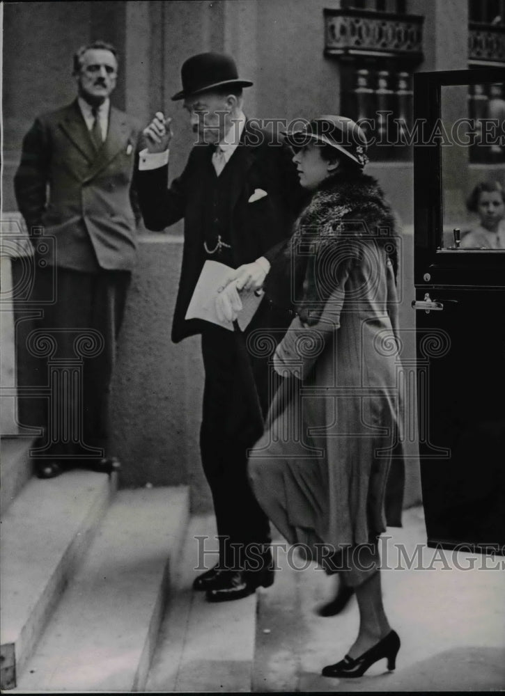 1937 Press Photo Princess Royal and the Earl of Harewood at Westminister Abbey - Historic Images