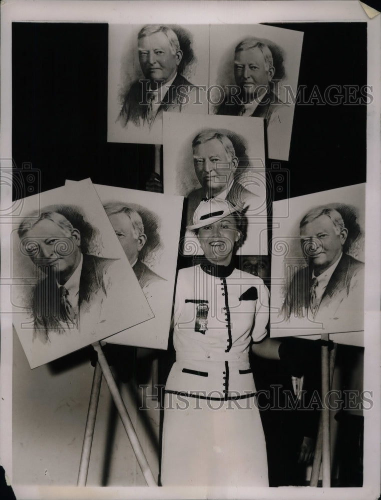 1936 Press Photo Gertrude Reynolds with John Nance Garner Photos - nea74759 - Historic Images