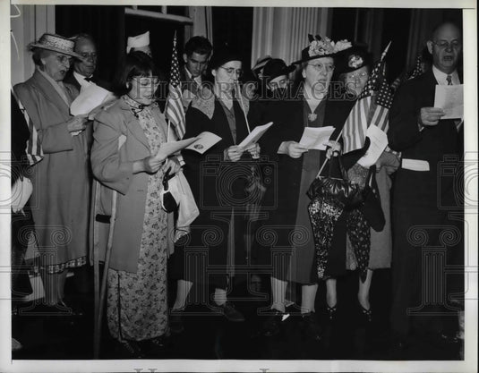 1941 American Singing "America" at Philadelphia Independence Day - Historic Images