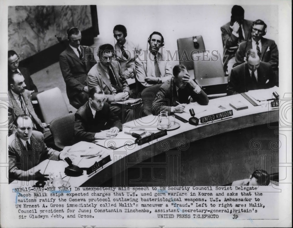 1962 Jacob Malik, Constantin Zinchenko, Sir Gladwyn Jebb, E. Gross - Historic Images