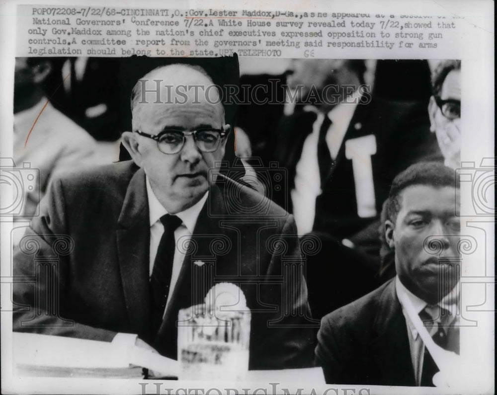 1968 Press Photo Georgia Governor Lester Maddox - nea74837 - Historic Images