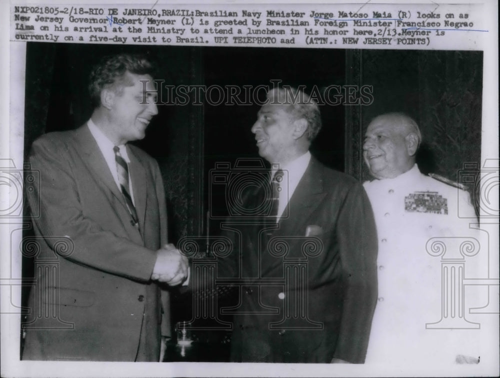 1959 Press Photo Brazil Prime Minister Jorge Matoso Maia - nea74856 - Historic Images