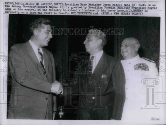 1959 Press Photo Brazil Prime Minister Jorge Matoso Maia - nea74856 - Historic Images
