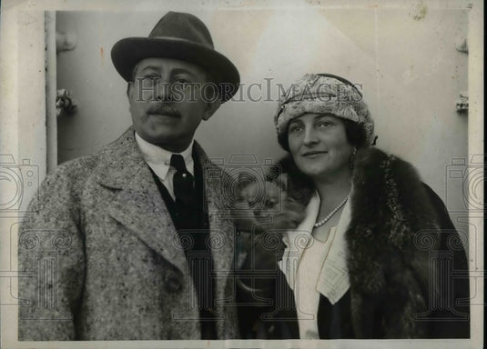 1931 Mr & Mrs Giorgia Polacco Singer  - Historic Images