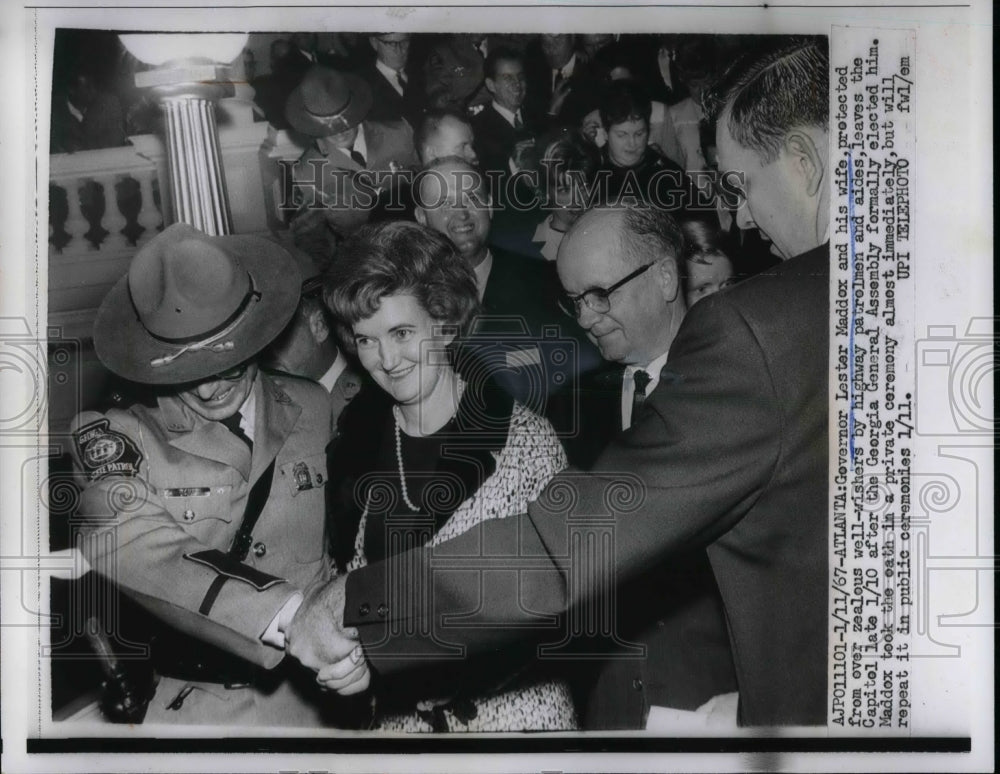1967 Governor and Mrs. Lester Maddox, Georgia  - Historic Images