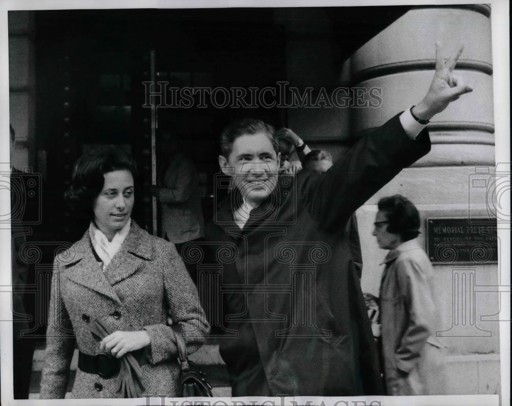 1969 Press Photo New York State Senator John J. Marchi, Maria Luisa Marchi - Historic Images