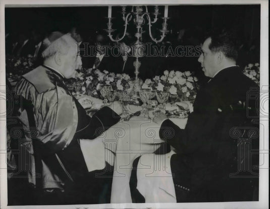 1942 Apostolic Nuncio Monsgr. Aloisi Masell, Zequiel Padilla - Historic Images