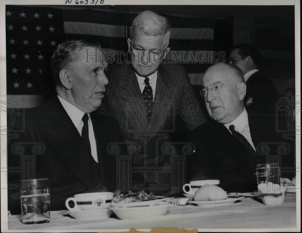 1941 General George C. Marshall, Army Chief of State, Adm. H. Stark - Historic Images