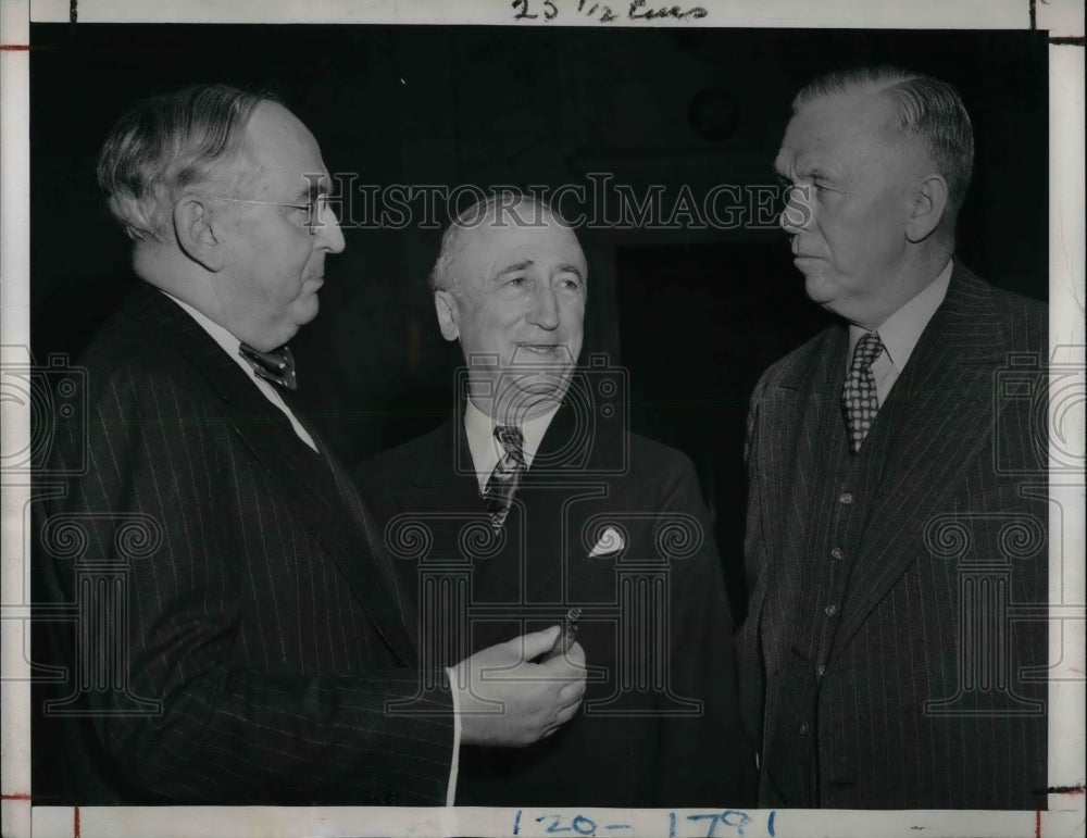 1947 Press Photo Secretary of State George Marshall, James Byrnes - nea74927 - Historic Images