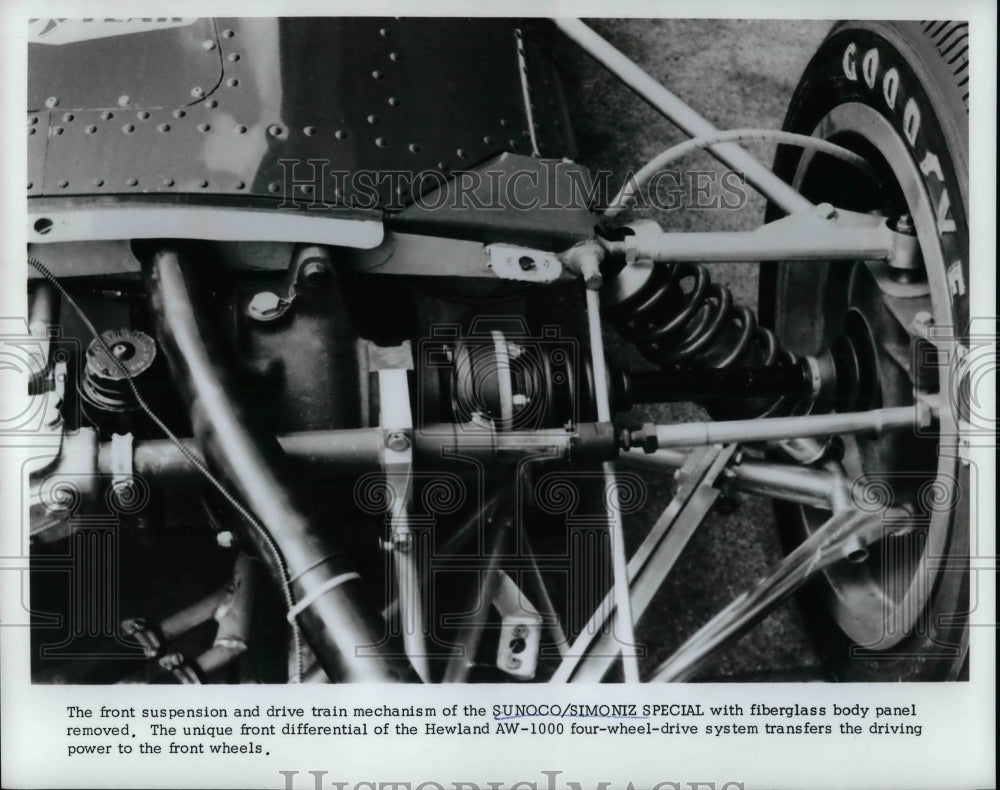 1969 Front Suspension and Drive Train of Sunoco/Simoniz Special - Historic Images