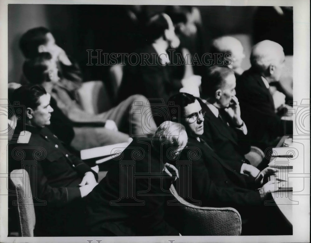 1946 Soviet Andrei Gromyko, Pro B Stein, LKt Gen P Vasiliev at UN - Historic Images