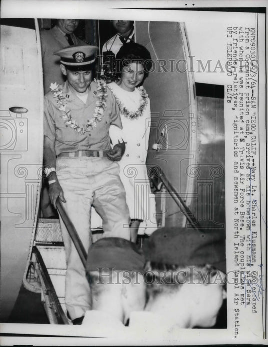 1964 Navy Lt. Charles Kulsmann,escaped from Communist prison Camp. - Historic Images