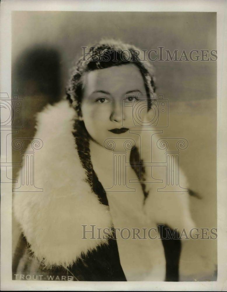 1931 Press Photo Helen Thomas Bucher, Coloratura Soprano - Historic Images