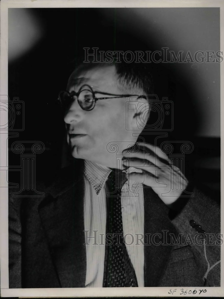 1936 Solomon Nitzberg on witness stand at Santa Rosa, Calif trial - Historic Images