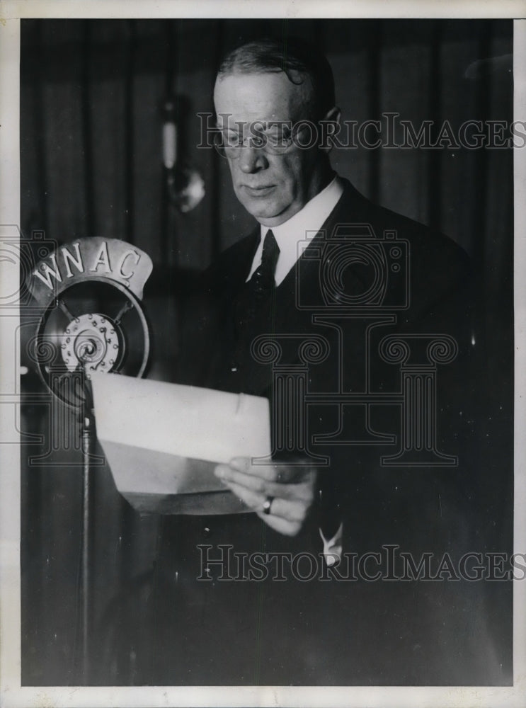 1929 Press Photo Frederick W. Mansfield candidate for Mayor Boston Mass - Historic Images