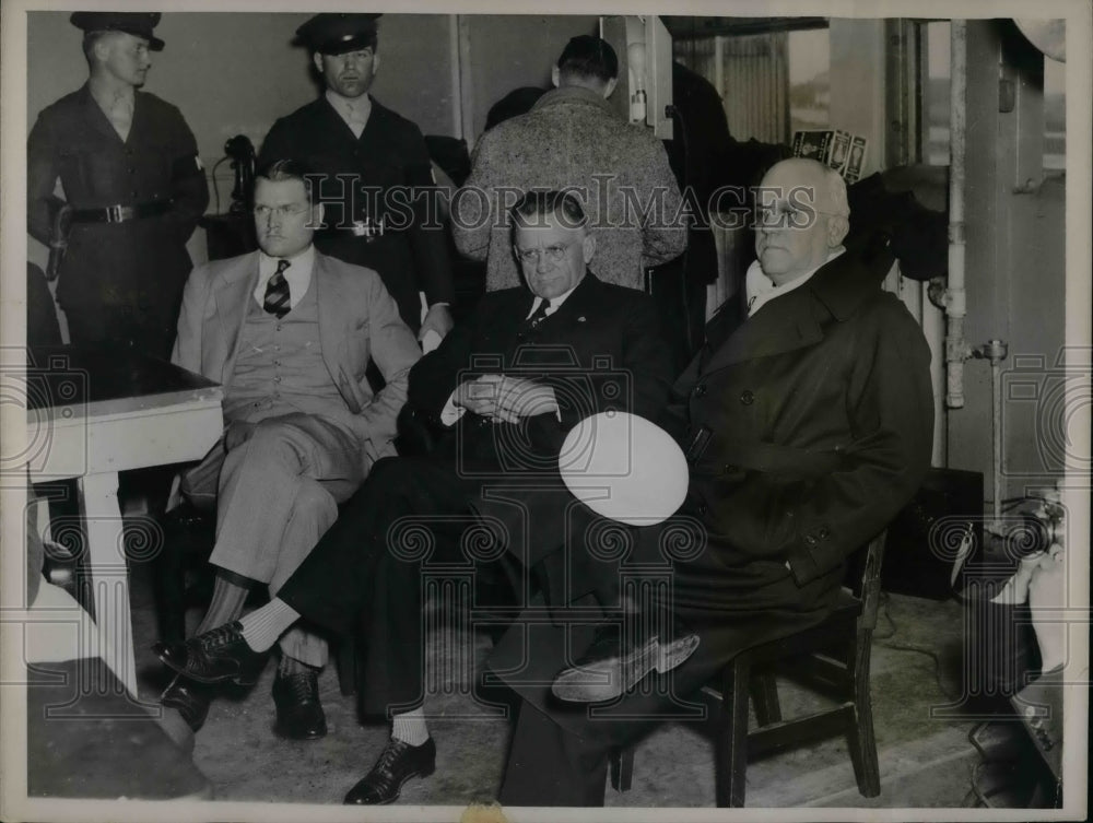 1937 Fred Fagg Jr, Col. J. Monroe Johnson, Captain Gordon Haines - Historic Images