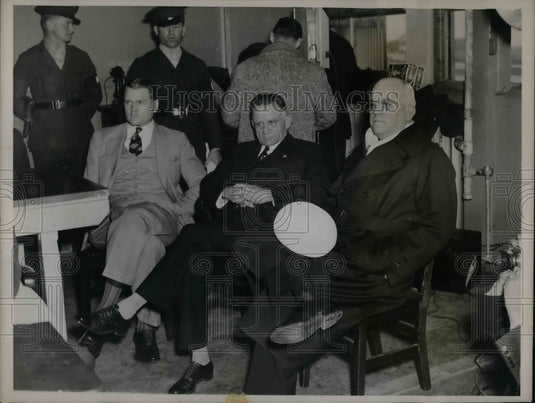 1937 Fred Fagg Jr, Col. J. Monroe Johnson, Captain Gordon Haines - Historic Images